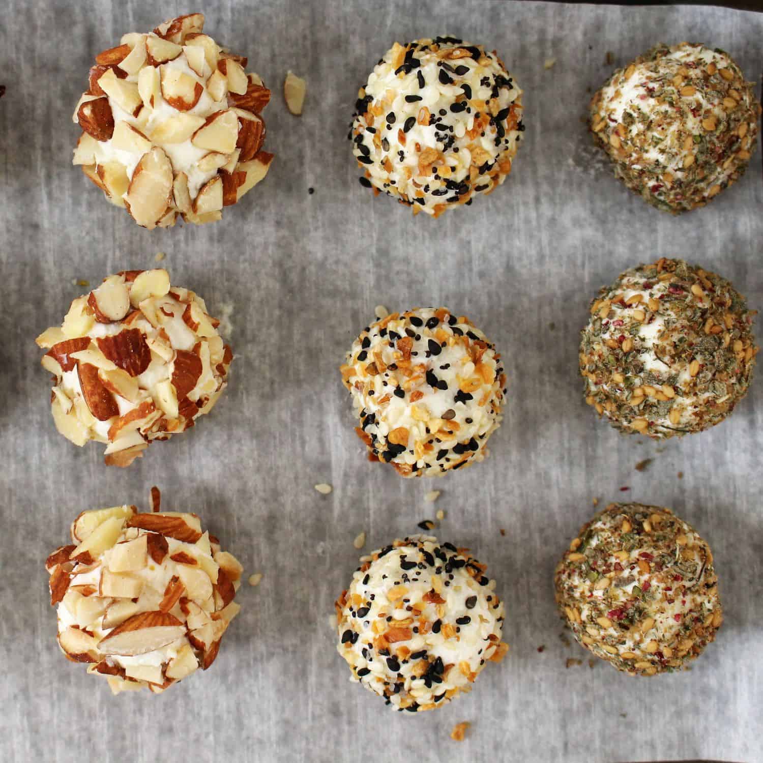 Easy Blissful Bite Size Goat Cheese Balls Freckle Face Foodie